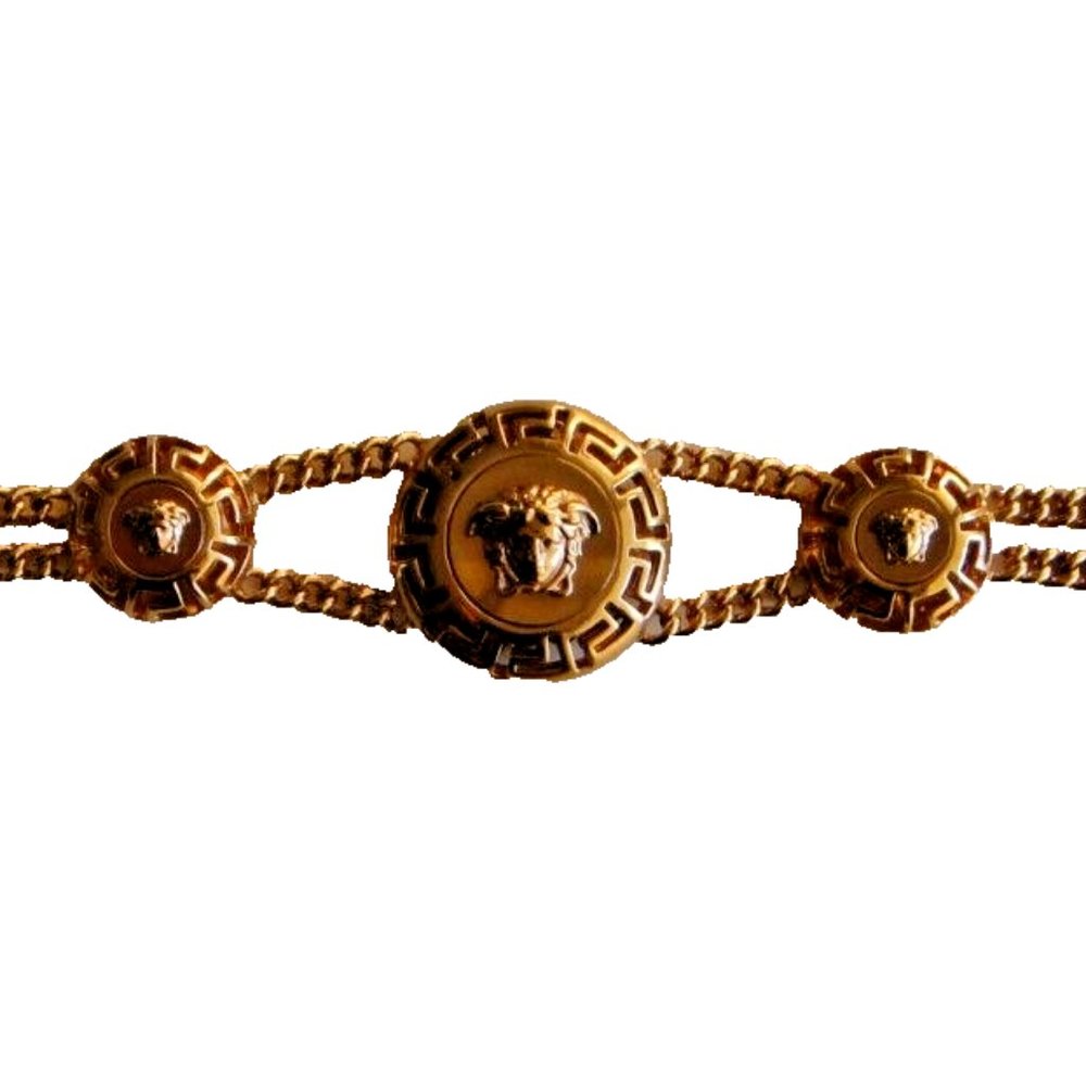VERSACE Bracelet gold/pink with Medusa, new, very rare collector item